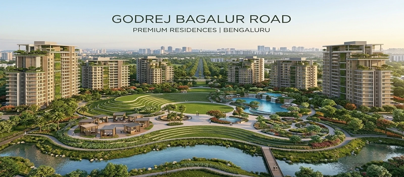 Godrej Bagalur Road premium residences with central green park